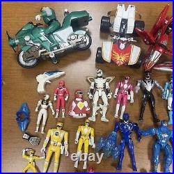 Vintage Power Rangers Huge Lot Toy Action Figures & Accessories! Play Sold as is