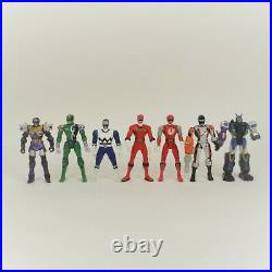 Vintage Power Rangers Toy Figure 7pc Play Set 1990s 2000s Mixed Size Lot Bundle