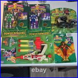 Vintage Power Rangers Toy Lot Sealed 90s Auto Morphin Green Blue Placo Rocket