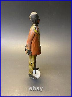 Vintage RARE 1926 Louis Marx Somstepa Coon Jigger Tin Litho Wind Up Toy Figure
