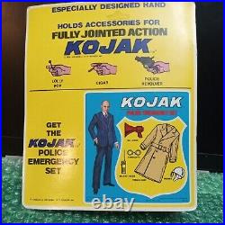 Vintage RARE 1976 KOJAK Action figure 8 TV Show 1976 Excel Toy new in package