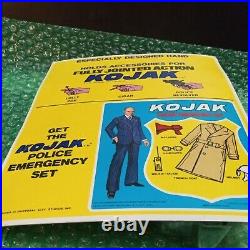 Vintage RARE 1976 KOJAK Action figure 8 TV Show 1976 Excel Toy new in package