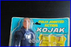 Vintage RARE 1976 KOJAK Action figure 8 TV Show 1976 Excel Toy, rare set