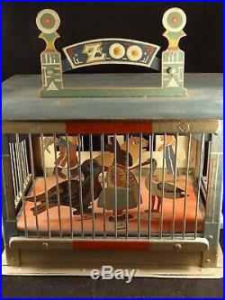 Vintage RARE original tin toy Zoo animals Germany 1880s 1890s figure FF