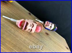 Vintage Rare Lot Of 4 Brain Suckers Toy Figures/lollipops Head Opens/eyes Move