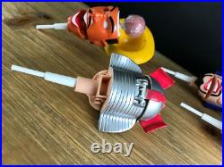 Vintage Rare Lot Of 4 Brain Suckers Toy Figures/lollipops Head Opens/eyes Move