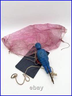 Vintage Reindeer Products Wang Pilot Toy Parachute Figure Celluloid Aviation