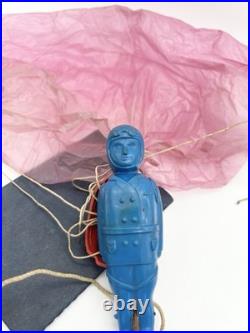 Vintage Reindeer Products Wang Pilot Toy Parachute Figure Celluloid Aviation Vintage Reindeer Products Wang Pilot Toy Parachute Figure Celluloid Aviation