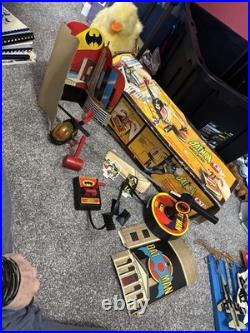 Vintage Remco CSF Batman Batcopter battery operated playset Paper Figures Box