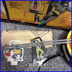 Vintage Remco CSF Batman Batcopter battery operated playset Paper Figures Box