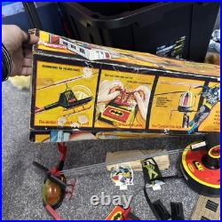 Vintage Remco CSF Batman Batcopter battery operated playset Paper Figures Box