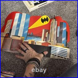 Vintage Remco CSF Batman Batcopter battery operated playset Paper Figures Box