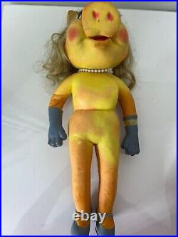 Vintage Retro 1978 Henson Bendy Miss Piggy Toy Doll, dhl shipping fast 3 -7 Days