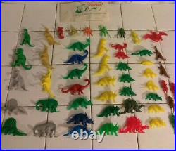 Vintage SINCLAIR OIL GAS Dino Dinosaur Lot Plastic Figure Toy Collection RARE