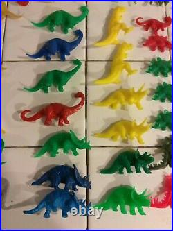 Vintage SINCLAIR OIL GAS Dino Dinosaur Lot Plastic Figure Toy Collection RARE