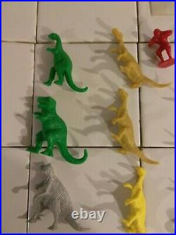 Vintage SINCLAIR OIL GAS Dino Dinosaur Lot Plastic Figure Toy Collection RARE