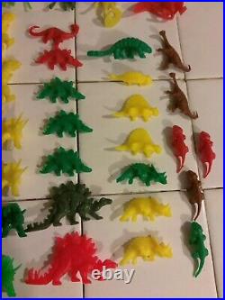 Vintage SINCLAIR OIL GAS Dino Dinosaur Lot Plastic Figure Toy Collection RARE