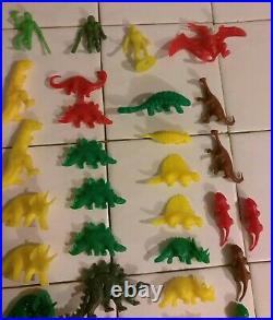 Vintage SINCLAIR OIL GAS Dino Dinosaur Lot Plastic Figure Toy Collection RARE