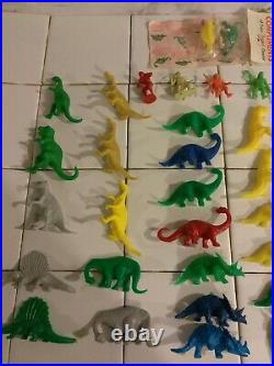 Vintage SINCLAIR OIL GAS Dino Dinosaur Lot Plastic Figure Toy Collection RARE