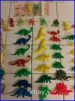 Vintage SINCLAIR OIL GAS Dino Dinosaur Lot Plastic Figure Toy Collection RARE