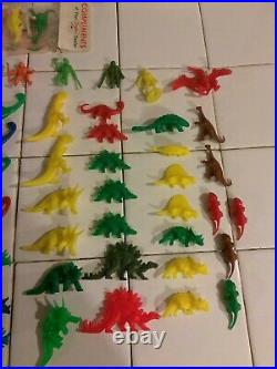 Vintage SINCLAIR OIL GAS Dino Dinosaur Lot Plastic Figure Toy Collection RARE