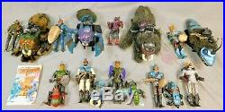 Vintage Sectaurs Action Figure Toy Lot All 9 Figures Plus Flyers 1984 Coleco