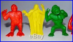 Vintage Set 1960s Palmer 3-Inch Monsters of the Movies Plastic Playset Figures