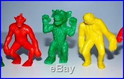 Vintage Set 1960s Palmer 3-Inch Monsters of the Movies Plastic Playset Figures