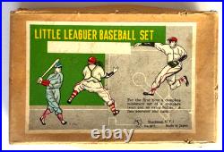 Vintage Shackman Little Leaguer Baseball Set Japan Metal Figures Boxed No 3671