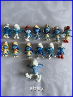 Vintage Smurf Figures Lot Of 14, Vintage Toys, Smurf Figures
