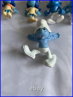 Vintage Smurf Figures Lot Of 14, Vintage Toys, Smurf Figures