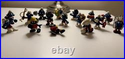 Vintage Smurf Figures Lot Of 16