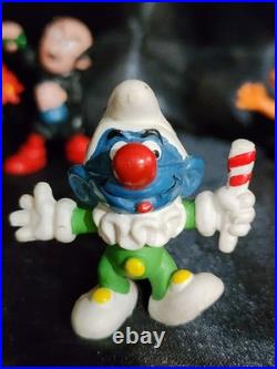 Vintage Smurf Figures Lot of 9 Rare 1965 Astronaut