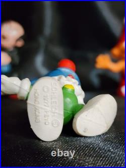 Vintage Smurf Figures Lot of 9 Rare 1965 Astronaut