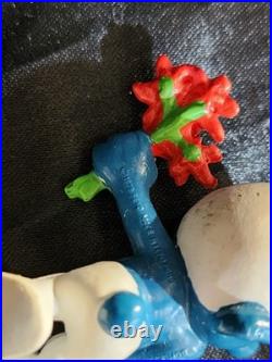 Vintage Smurf Figures Lot of 9 Rare 1965 Astronaut