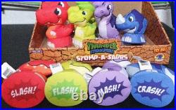 Vintage Snaptoys 6 Thunder Stompers Figures Slash Mash Crash Bash Lot Of 23 NIB