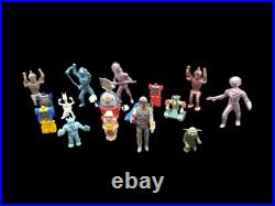 Vintage Space Toy Lot Boba Fett Yoda Archer E. T. Robots Space-Men