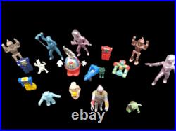 Vintage Space Toy Lot Boba Fett Yoda Archer E. T. Robots Space-Men