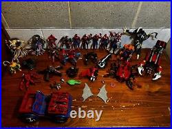 Vintage Spider-Man Toy biz Lot (35) Carnage Morbious Venom Accessories 1990's