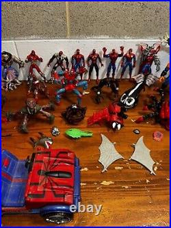 Vintage Spider-Man Toy biz Lot (35) Carnage Morbious Venom Accessories 1990's