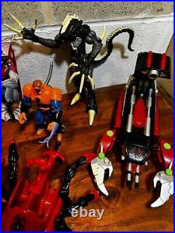 Vintage Spider-Man Toy biz Lot (35) Carnage Morbious Venom Accessories 1990's