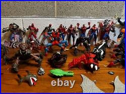 Vintage Spider-Man Toy biz Lot (35) Carnage Morbious Venom Accessories 1990's