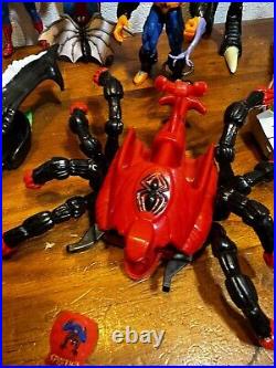 Vintage Spider-Man Toy biz Lot (35) Carnage Morbious Venom Accessories 1990's