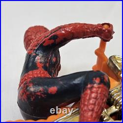 Vintage Spiderman Motorcycle 1973 Toy Figurine Azrak Hamway Intl