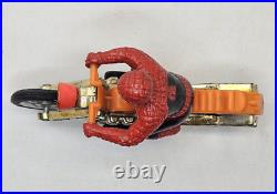 Vintage Spiderman Motorcycle 1973 Toy Figurine Azrak Hamway Intl