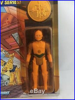 Vintage Star Wars DROIDS Cartoon C-3PO MOC Action Figure Toy Kenner 1985 C3PO