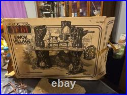 Vintage Star Wars EWOK VILLAGE w box Kenner 1983