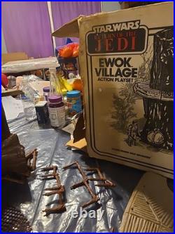 Vintage Star Wars EWOK VILLAGE w box Kenner 1983