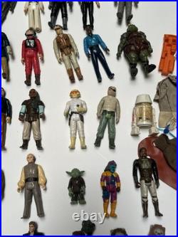 Vintage Star Wars Lot Action Figures Original Collection Toy Over 60 Plus Extras