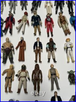 Vintage Star Wars Lot Action Figures Original Collection Toy Over 60 Plus Extras